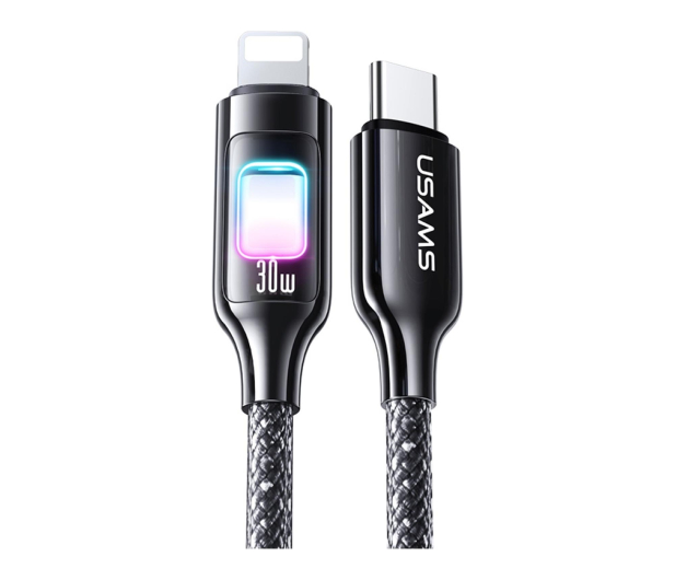 USAMS Kabel 30W USB-C do Lightning 1,2 m stalowy - 1569106 - zdjęcie